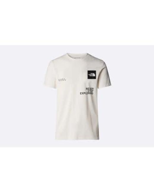The North Face White Foundation Coordinates Graphic T-shirt S / Blanco