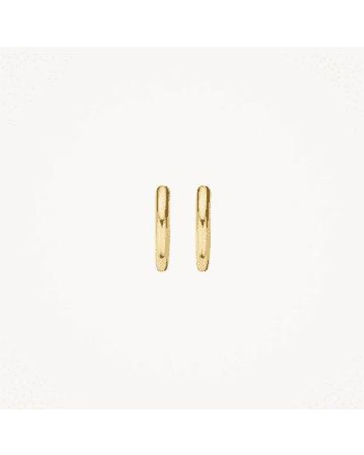 14K Gold Clicker 10Mm Hoop Earrings di Blush Lingerie in Metallic