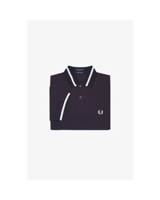 Fred Perry Blue Reissues Original Single Tipped Polo Navy / Snow White 38