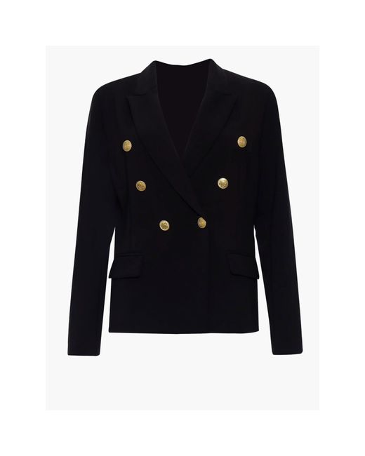 French Connection Blue Black Buntie Whisper Ruth Suit Jacket