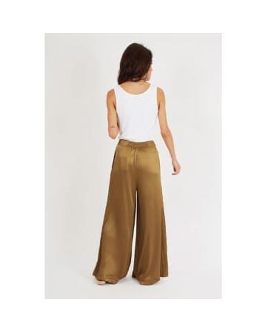 Traffic People Metallic Evie Trousers Olive S