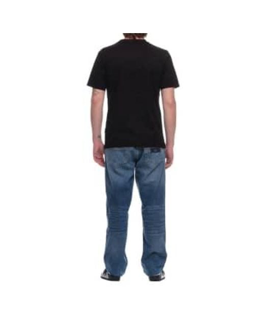 Camiseta el hombre mulino f651 0303 Hevò de hombre de color Black