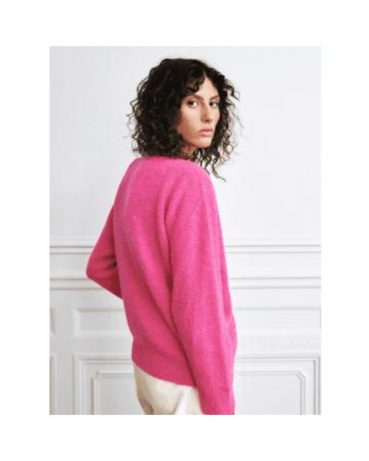 Sylvie Knit Jumper In From di FRNCH in Pink