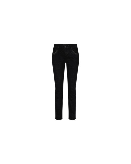 Mos Mosh Naomi Tone Trok Jeans in Black | Lyst