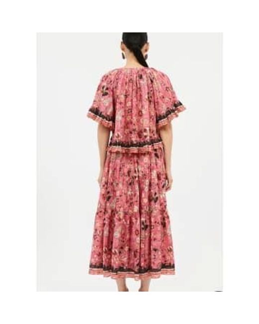 Ulla Johnson Red Cambrie Skirt 4 / Hollyhock