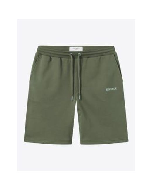 Les Deux Green Lens Sweat Shorts for men