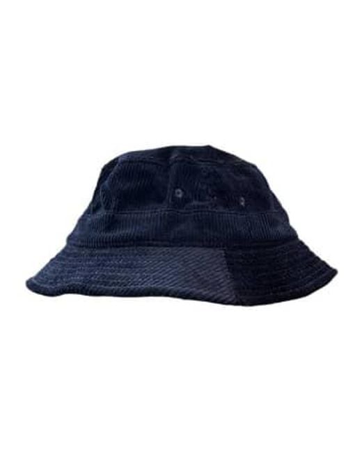 Universal Works Blue Bucket Hat for men