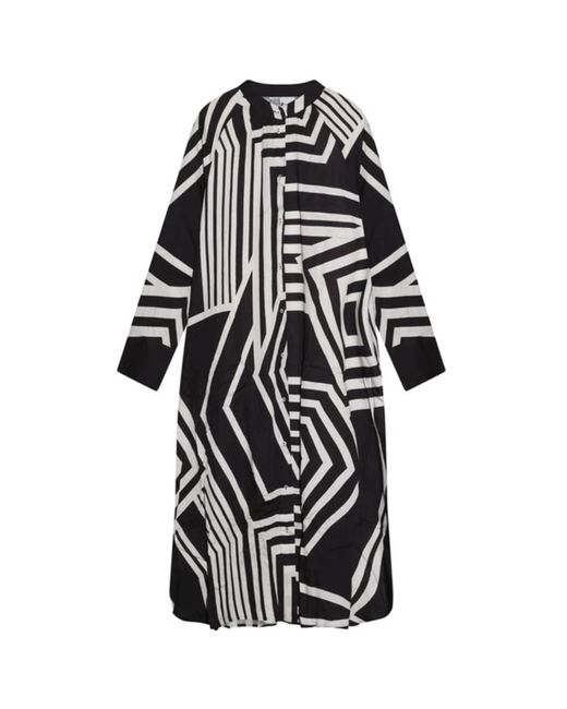 cashmere-fashion-store Tonno & Panna Viscose Dress Annabell in Black | Lyst