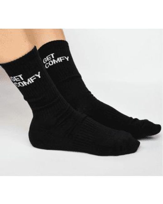 soxygen Black Get Comfy Classic Socks Jet Jet/slate/frost