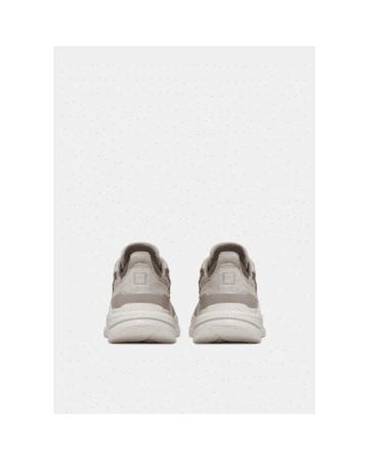 D.a.t.e Sneaker White Fuga Mono Ivory Sneakers