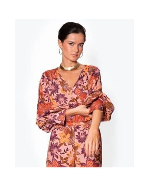 Sophie and Lucie Red Alfil Flower & Blouse 34