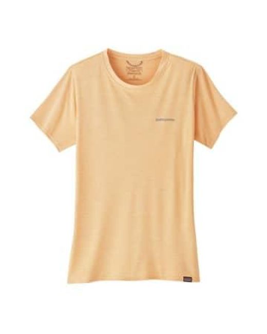 Patagonia Natural T-shirt Capilene Cool Daily Graphic Sandy Melon S