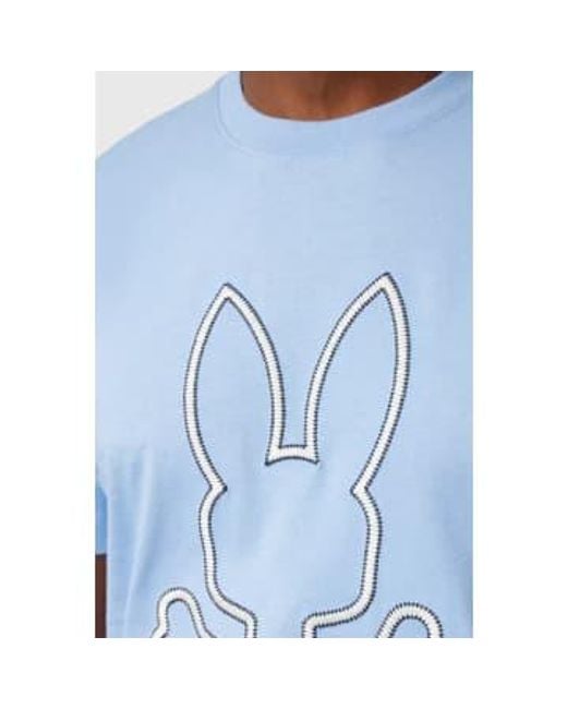 Psycho Bunny Blue Floyd Graphic Tee for men