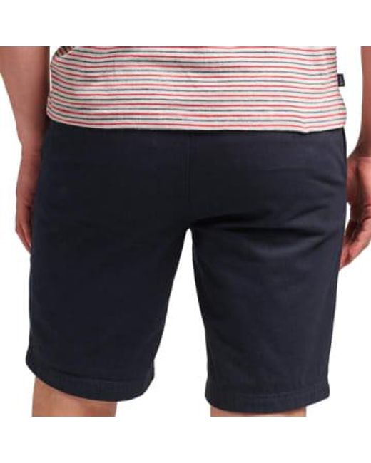 Superdry Blue Vintage Officer Chino Shorts Eclipse Navy 30 for men