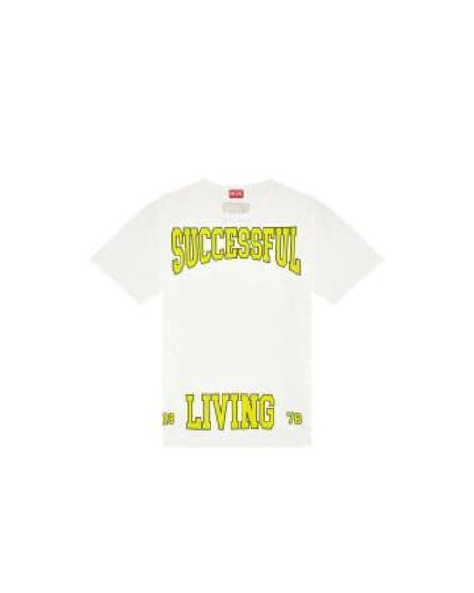 DIESEL Yellow Boxt N9 Successful Living Collage T for men