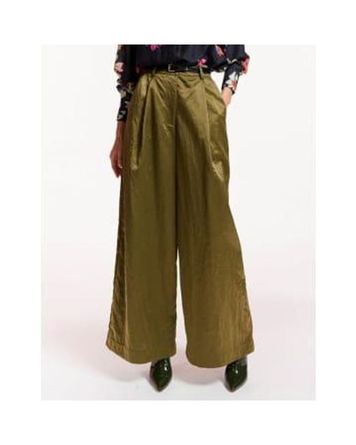 Pantalones extensión caqui Essentiel Antwerp de color Green