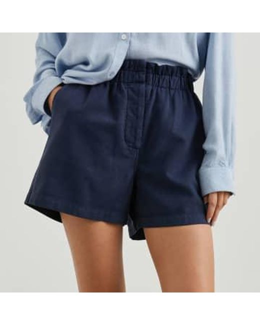 Rails Blue Monte Navy Cotton/ Twill Shorts Xs