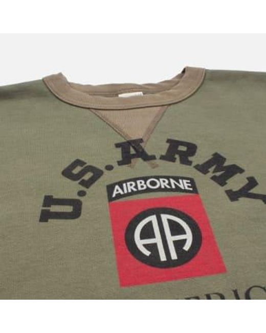 Buzz Rickson's Green American Paraglide Sweatshirt for men