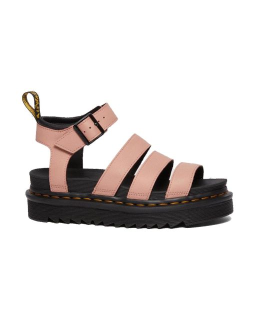 Dr. Martens Black Blaire Peach Pisa Sandal