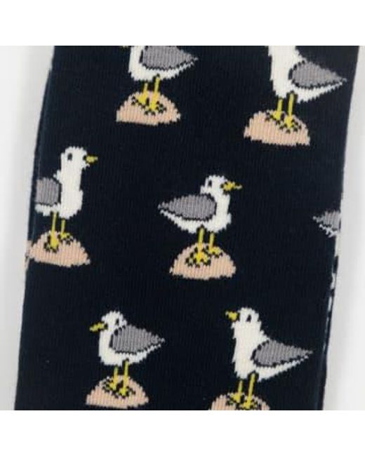 Seagull Socks In di Happy Socks in Blue
