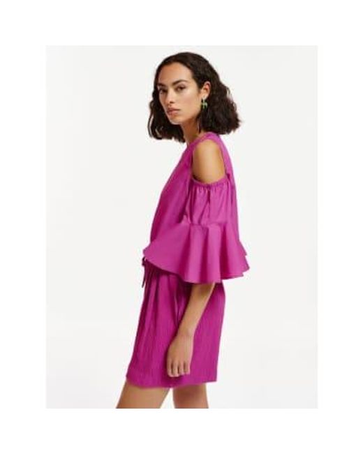 Essentiel Antwerp Purple Dyle Top Xs