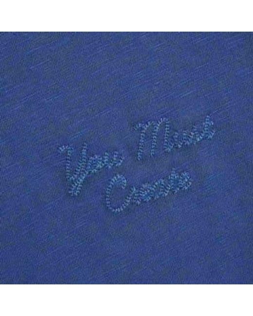 Camiseta algodón día azul YMC de color Blue
