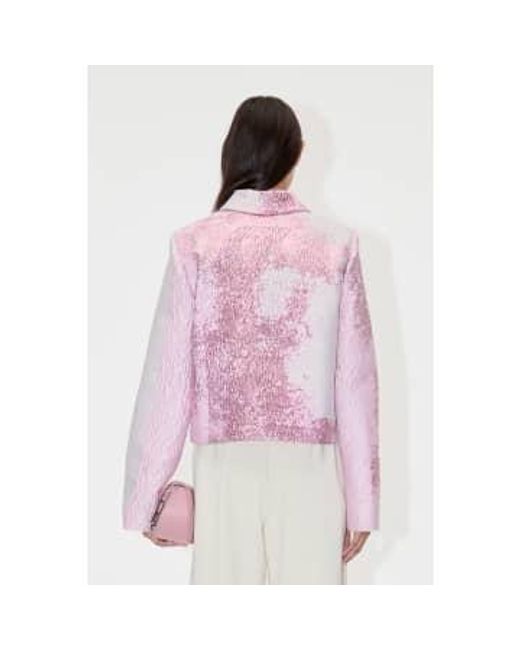 Impresionista wild bloom kiana womens chaqueta Stine Goya de color Pink
