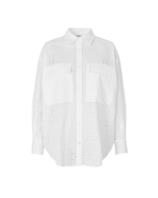 Second Female White Solfrid Shirt Cotton