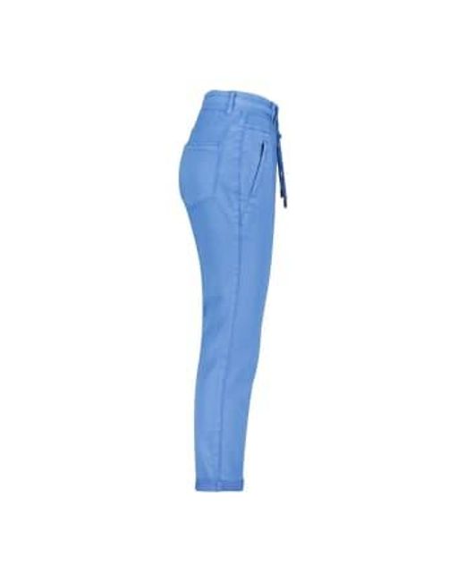 Red Button Trousers Tessy Crop jogger Midblue 34