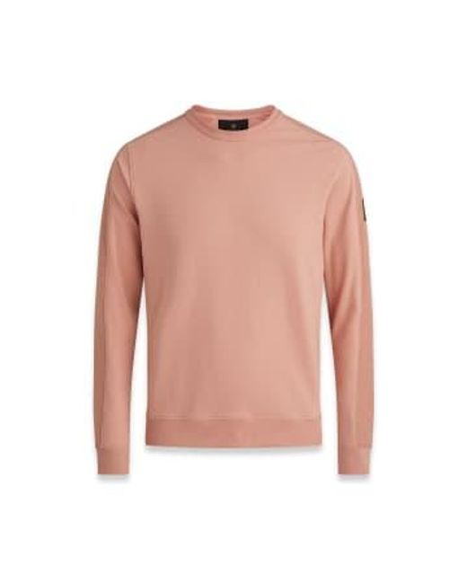 Belstaff Pink Sweatshirt Transit Rust M for men
