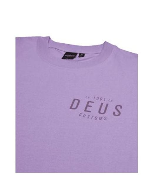 Deus Ex Machina Purple Leroy Tee L for men