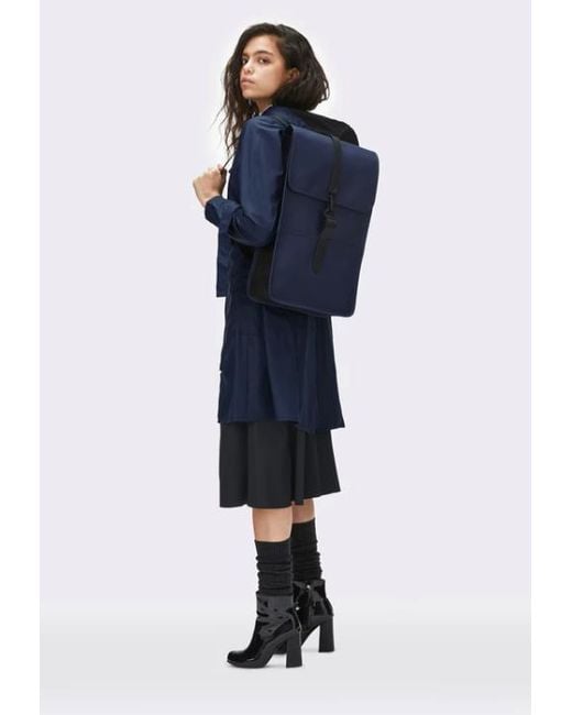 rains blue backpack
