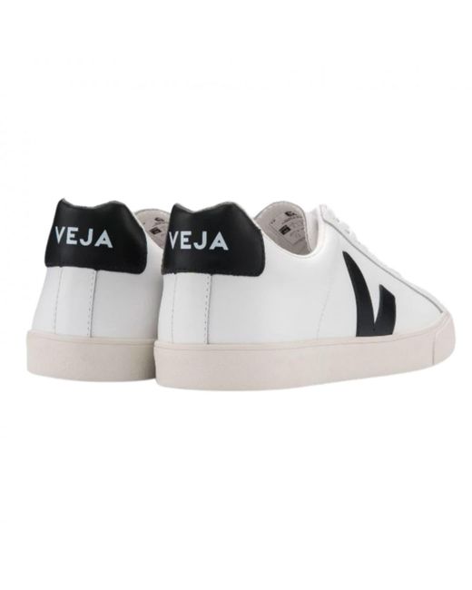 Tenis Veja Mujer Rebajas - Zapatos Veja V-12 Blancas/Negras