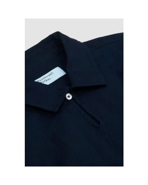 Universal Works Blue Smock Overshirt Herringbone Denim L for men