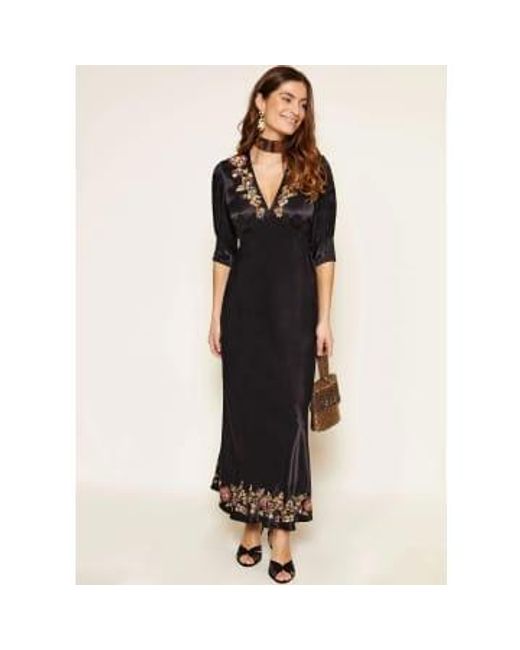 Robe mi-longue Zadie Rixo en coloris Black