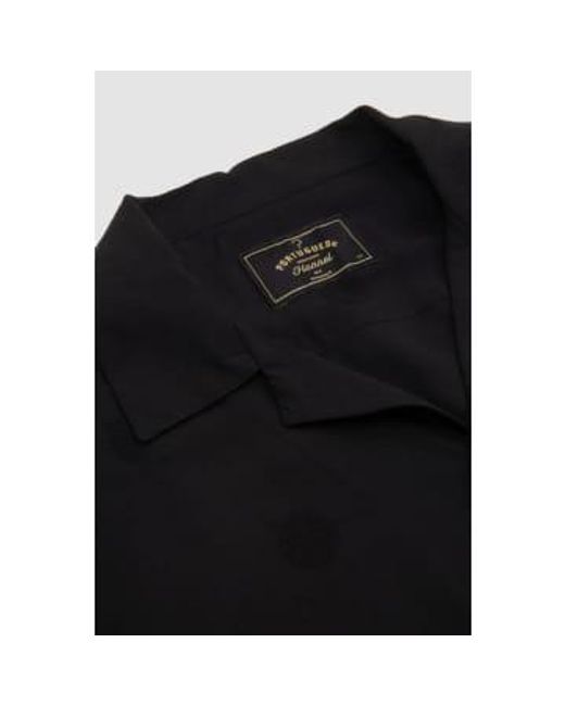 Portuguese Flannel Black Modal Dots Shirt Xs for men