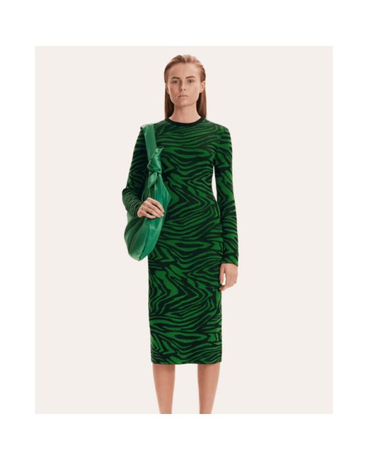Stine Goya Green Chiara Knit Dress