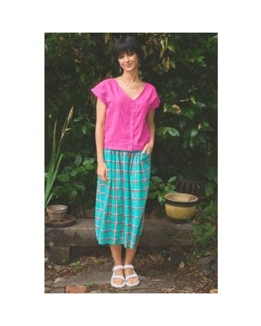 Check Skirt 1 di Lowie in Green