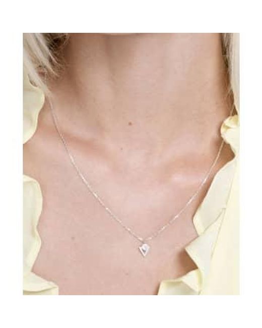 Zoe & Morgan Natural Silver Rose Quartz Necklace One Size