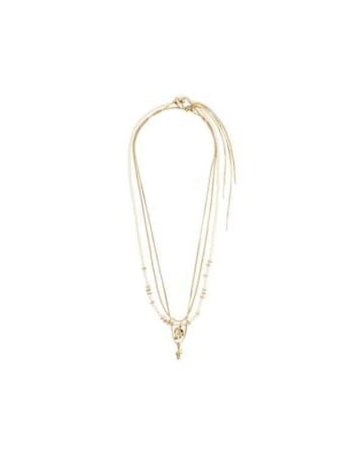 Pilgrim Metallic Sea Necklace /gold / Os