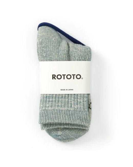 RoToTo Doppelge Gesichtsmitte Socken hellblau in Grau für Herren | Lyst DE