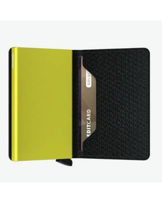 Billetera lgada con protector tarjeta rfid Secrid de color Black