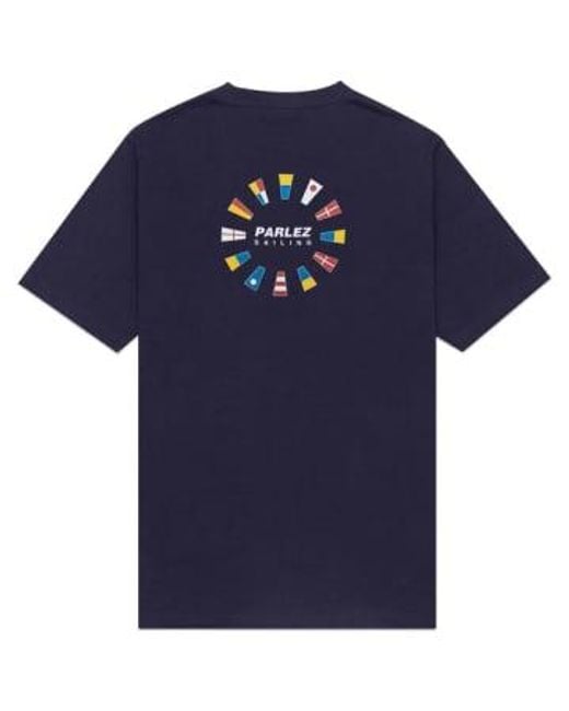 Parlez Tradewinds t-shirt in Blue für Herren