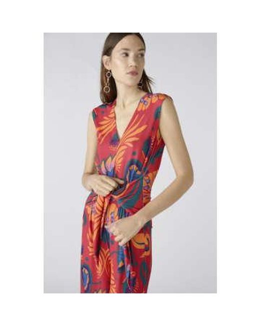 Tropical Print Jumpsuit di Ouí in Red