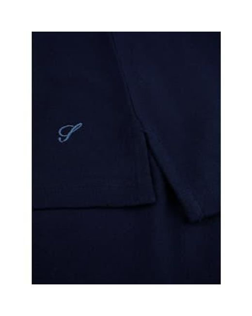 Stenstroms Blue Navy Cotton Pique Polo Shirt 4401252401190 M for men