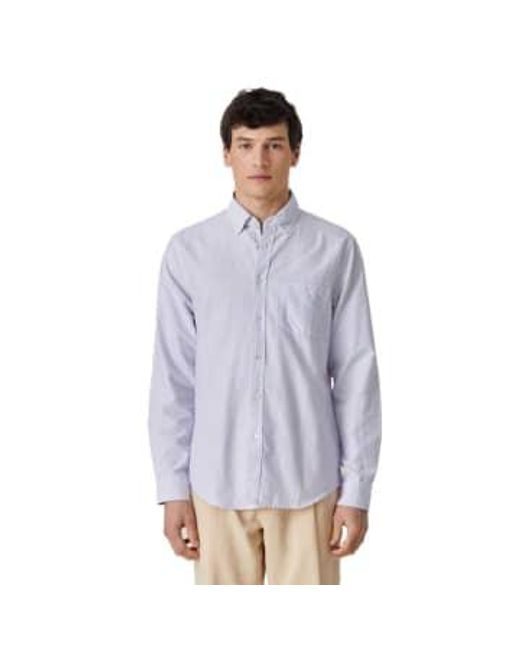 Belavista Classic Stripe Shirt Lavenr Portuguese Flannel pour homme en coloris Blue