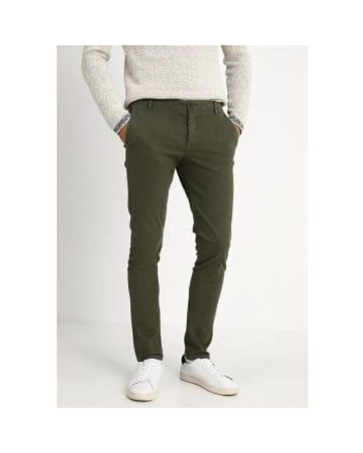 SELECTED Green Pantalon Chino Skinny Kaky 36 / 34l for men