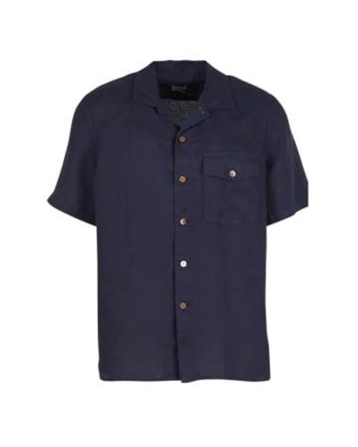 PS by Paul Smith Blue Ps Casual Ss Linen Shirt M for men