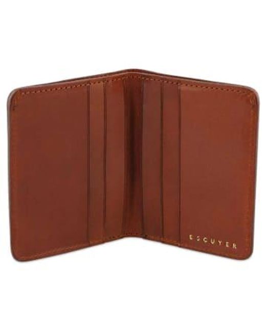 Escuyer Brown Slim Wallet Leather for men