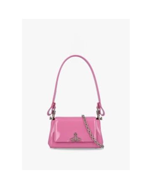 Vivienne Westwood Pink S Small Hazel Leather Shoulder Bag